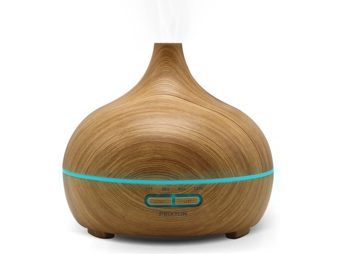 Humidificador Prixton Hidra h5w programable mini h5 humidificadordifusor madera y difunde clara h5b humedece ambiente aceites esenciales para aromaterapia 300 ml 136