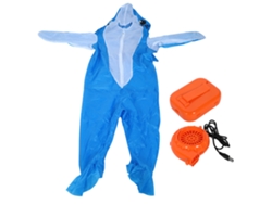 Disfraz inflable de tiburón azul para Halloween (X128)