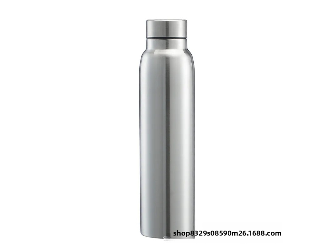 (1000 Ml) Botella De Agua Deportiva De Acero Inoxidable, Reutilizable, Sellada, Botella De Agua Fría De Un Solo Uso