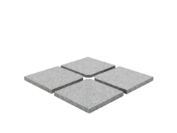 Maison Exclusive - Placa De Peso Para Sombrilla 4 Uds Granito Gris Cuadrada 100kg
