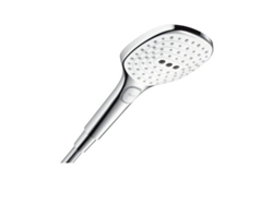 HANSGROHE Raindance Select E teleducha 120 3 funciones EcoSmart, 26521, Color: Cromado / Blanco