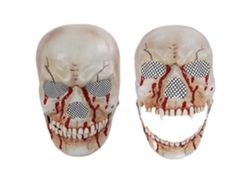 Máscara De Calavera Con Mandíbula Móvil Para Halloween, Disfraz Terrorífico, Carnaval Y Fiesta De Disfraces