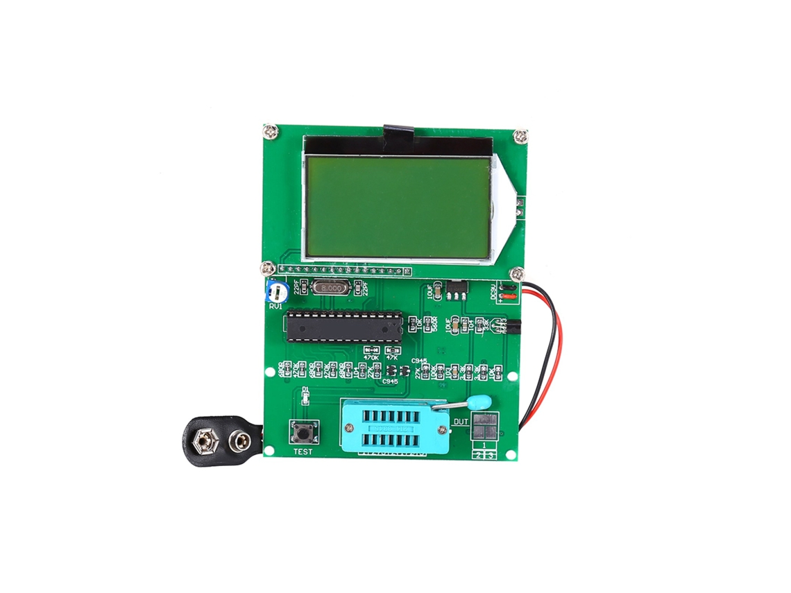Testador De Transistores Com Display Lcd Gm328 Módulo Medidor Esr Ondas Gerador De Sinal