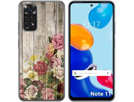 Carcasa Xiaomi Redmi Note 11 TUMUNDOSMARTPHONE Dibujos Madera 08 Multicolor