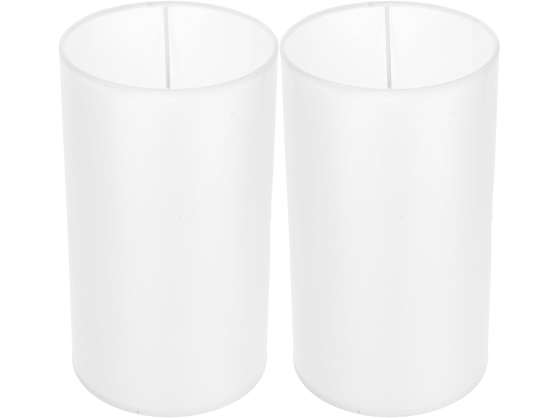 Juego De 2 Lámparas De Mesa De Lino Para Dormitorio