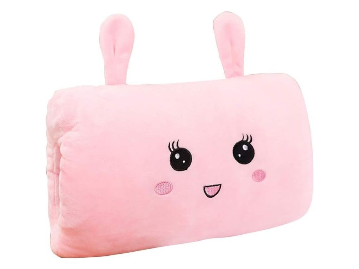 2026-juguete De Peluche Animales, Almohada Suave Con Guantes Calentadores Para Niños Niñas (conejo Rosa)