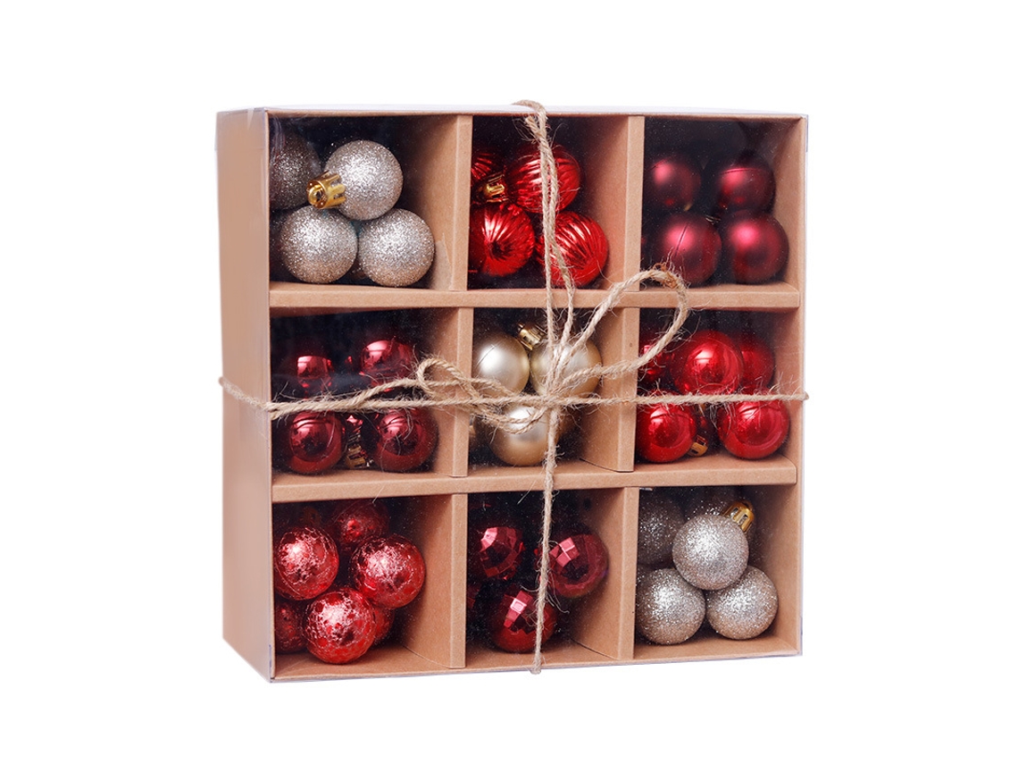 Adornos Navideños De Plástico Azul Para El Árbol*