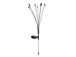 Rebe-2 Paquetes Lámparas De Luciérnagas Solares Con 6 Cabezas Balancé Intelligent Control De Luz Impermeables Exterior Para Jardín Decoración Atmósfera