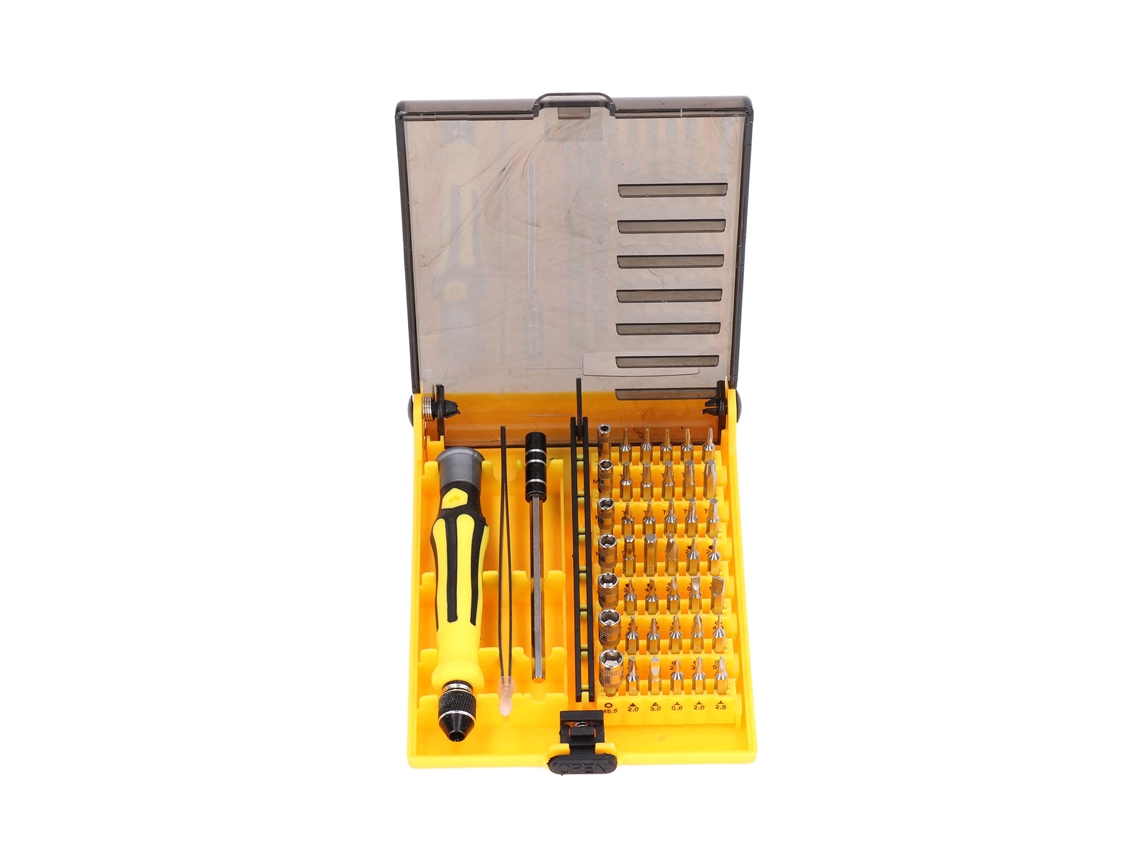 Mini Juego De Destornilladores 45 En 1 Con Pinzas Y Eje De Extensión Para Reparaciones Precisas.