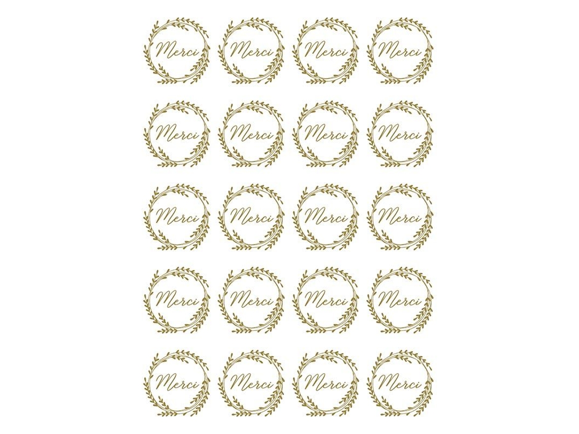 20 Calcomanías De Oro De Oro Artemio
