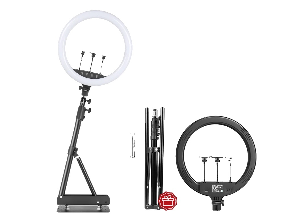 Anillo de luz, control táctil, altura ajustable, kit de 137 cm (1 unidad)