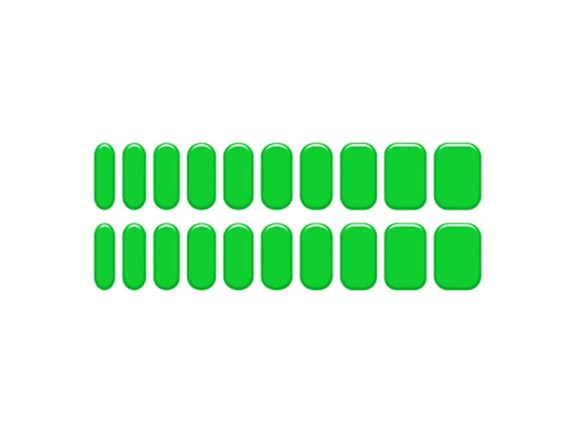 Semicurado Gel Adesivos de Unha Uv / Led Lâmpada Necessária 20pcs Gel Nail Polish Wraps GOKOCO