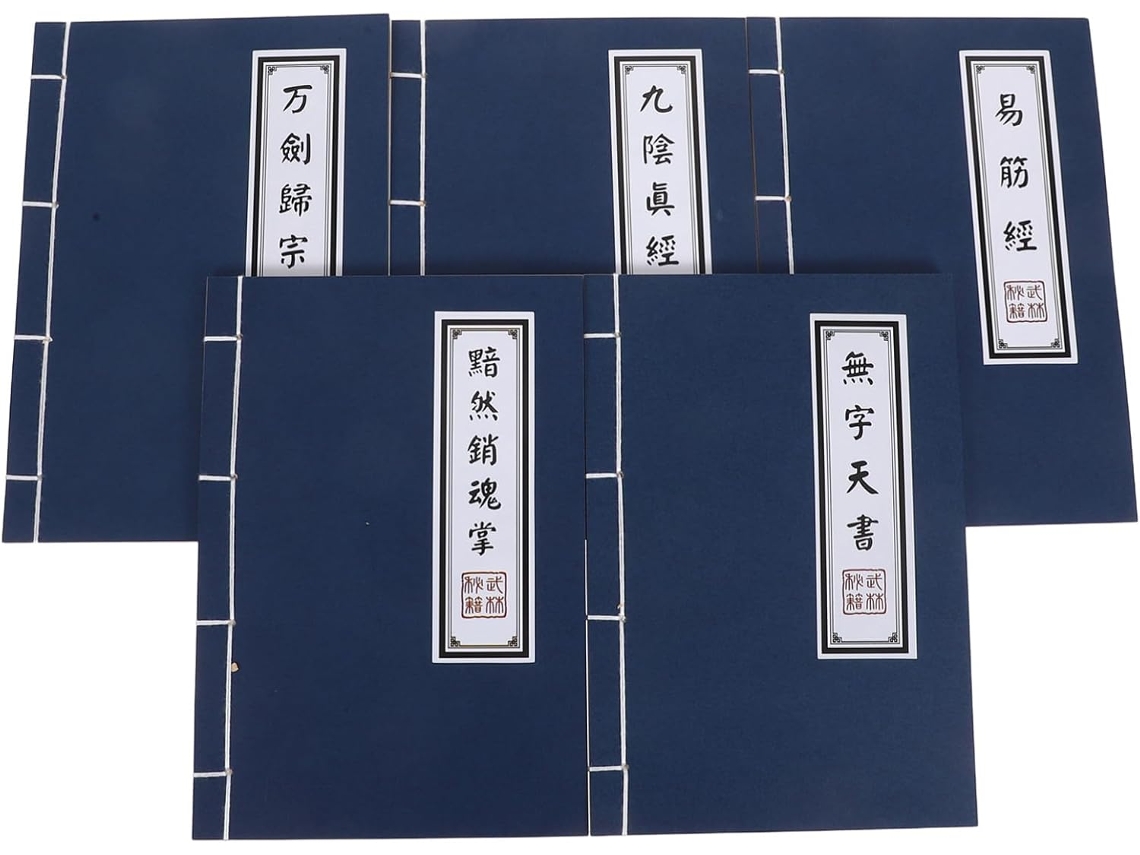 Cuaderno De Caligrafía China Vintage, 5 Unidades, Cuaderno Retro Encuadernado Con Cuerda