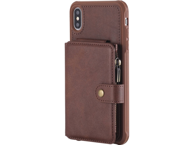 Funda iPhone XR WISETONY Kaiqimi-721 Marrón