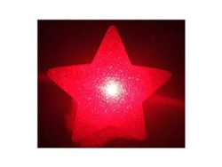 Mini luz nocturna de PVC con luz cálida, una bonita luz nocturna en forma de estrella para el dormitorio. Rosewell