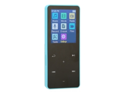 Reproductor MP3 Bluetooth Yizhood Js04 de 1,8 pulgadas, alta fidelidad, sin pérdidas, 8 GB (azul)