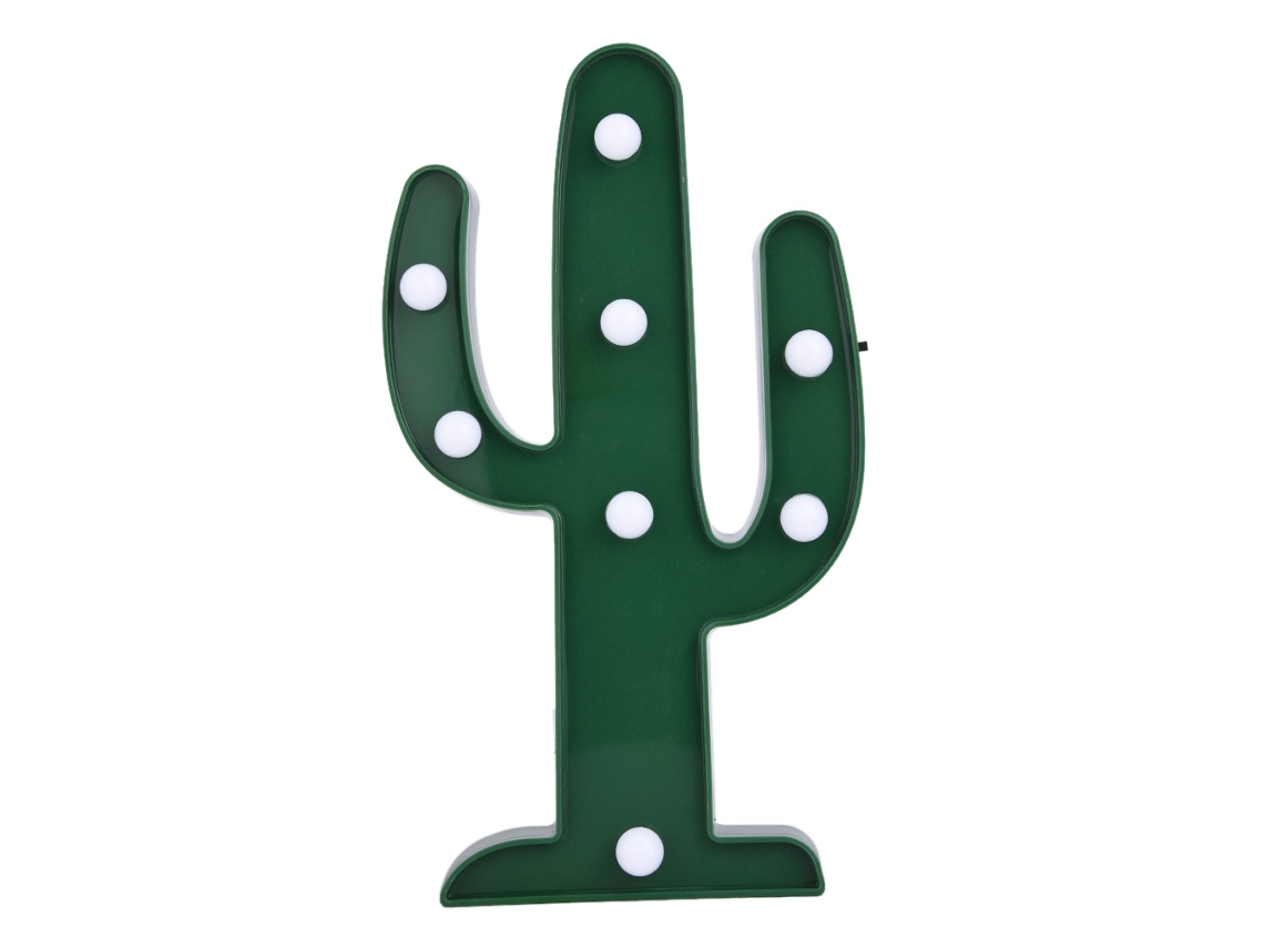 Divertida luz LED navideña con forma de cactus para dormitorio, niños, bebés y decoración del hogar (Cactus)