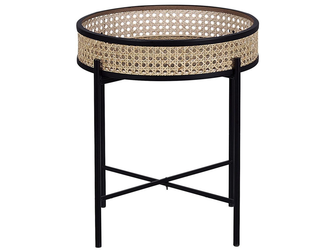 Mesa de centro BELIANI Vienna de Metal Natural 36x36x43