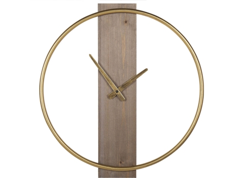Reloj de pared madera clara/dorado ø47 cm BELIANI Casitas