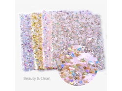 Alfombrilla de manicura con diseño de diamante, cojín y reposamanos para salón de belleza.