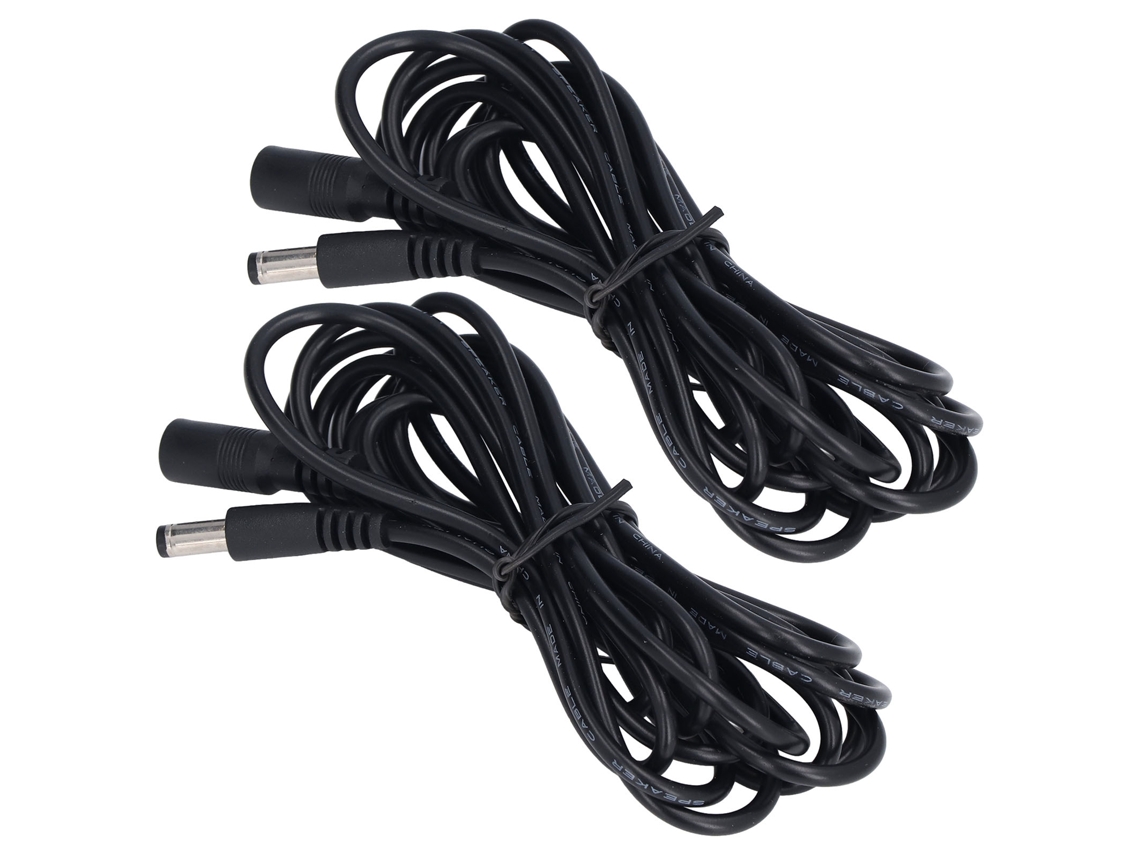 Cable De Extensión Para Luz Solar Led (2 Unidades), Conexión De Alimentación Dc12v 24v, 5,5x2,1mm