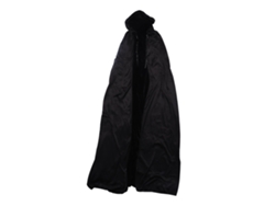 Kkpm-capa Con Capucha De Terciopelo Unisex Para Disfraces Cosplay Fiesta Halloween Navidad Negro Talla L