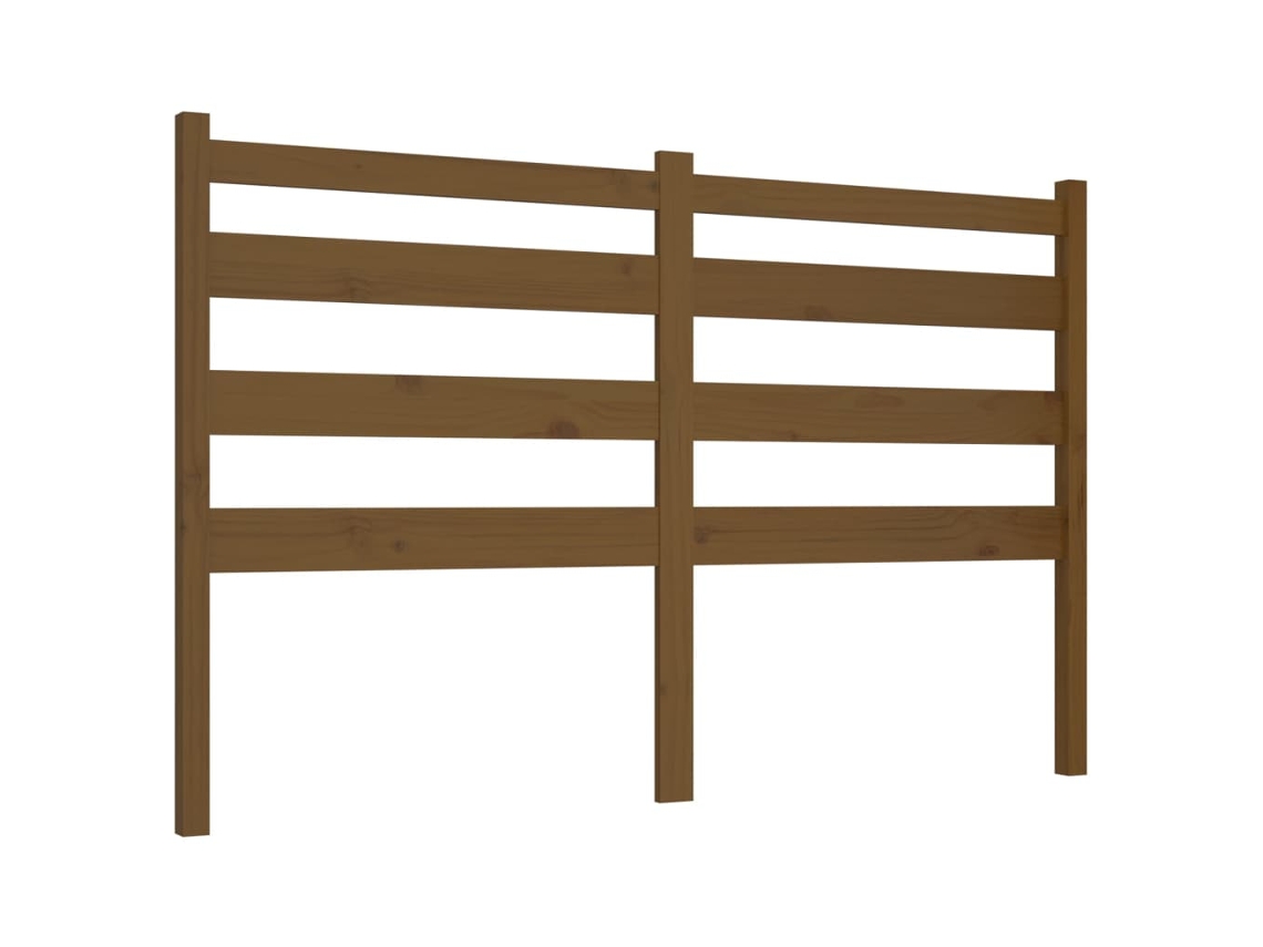 Maison Exclusive - Cabecero De Cama Madera Maciza De Pino Marrón Miel 186x4x100 Cm