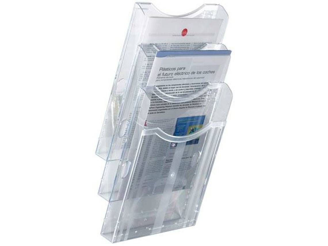 Expositor ARCHIVO 2000 Archiplay De pared Din A4 Transparente Vertical 3 Compartimentos