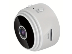 Cámara De Seguridad Wifi Compacta Mdug Con Parte Trasera Magnética, Carga Usb Y Control Mediante App (blanca)