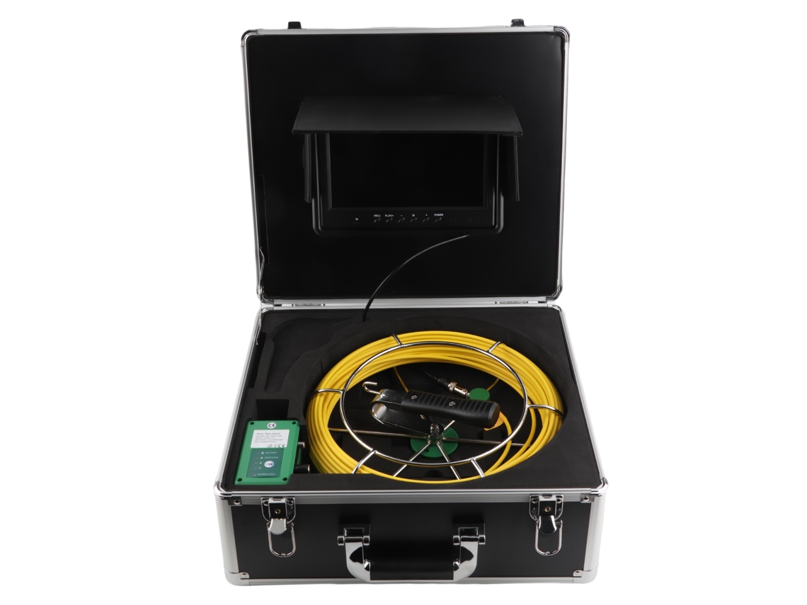 Endoscopio de video industrial de 9 pulgadas para inspección de tuberías y alcantarillado, color como en las imágenes