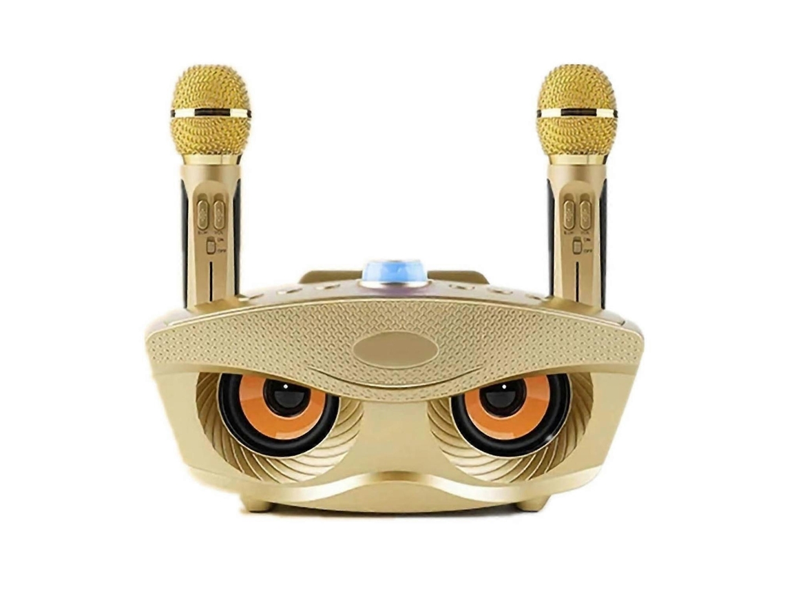 Altavoz Bluetooth portátil 2 en 1 con micrófono dual SD306 Owl para HomeGo Chennnls
