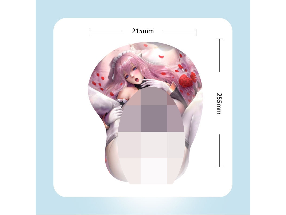 Alfombrilla de ratón de muñeca de silicona 3D de dibujos animados de anime Rj-055 SIURN