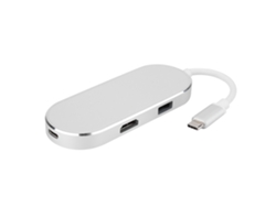 Conector Usb C Hub 6 En 1 Hdmi+2usb3.0+carga Pd+adaptador Converter Sd/tf