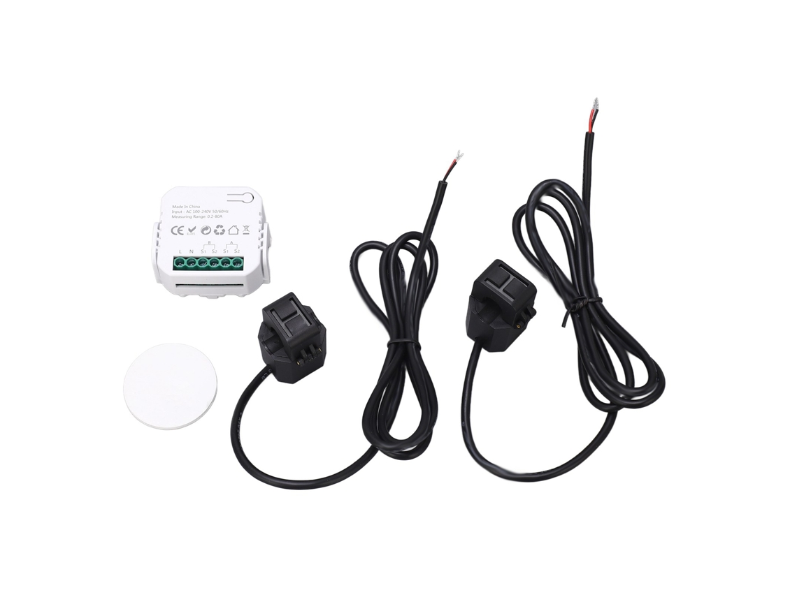Monitor De Energía Inteligente Wifi Monofásico Con Pinza, Medidor De Electricidad De 100-240 V Ca Para Uso Doméstico Pj-1103a
