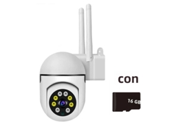 Cámara IP Mdug Ycc365 Plus Wi-Fi gratuita, blanca, 1080p, 16 GB de memoria