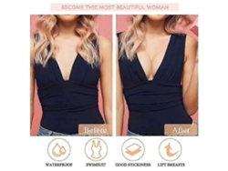 Cinta para levantar senos, impermeable, para pezones, cómoda y adhesiva, sin tiras adhesivas, Rosewell