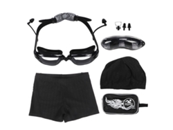 Juego De Gafas De Natación De 7 Piezas Con Casco Antivaho Con Protección Uv, Funda De Silicona, Pinza Nasal Y Tapones Para Los Oídos Xxl.