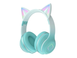 SIURN True Wireless Bluetooth Auriculares Plegables Audio Inalámbrico para Niños Bluetooth 5.1 con Micrófono Verde