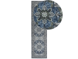 Alfombra BELIANI Kottar de Poliéster Gris 80x300