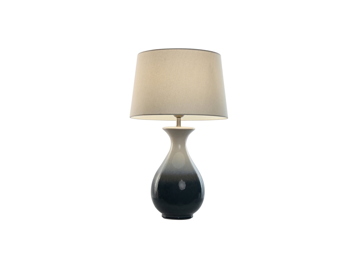 Lampara Sobremesa Ceramica Algodon 40x40x70cm