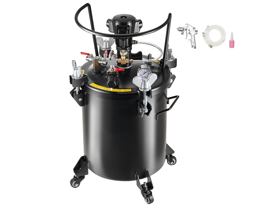 Tanque de presión para pintura en aerosol autoagitable Succebuy de 30 l, 7,5 galones y 70 PSI