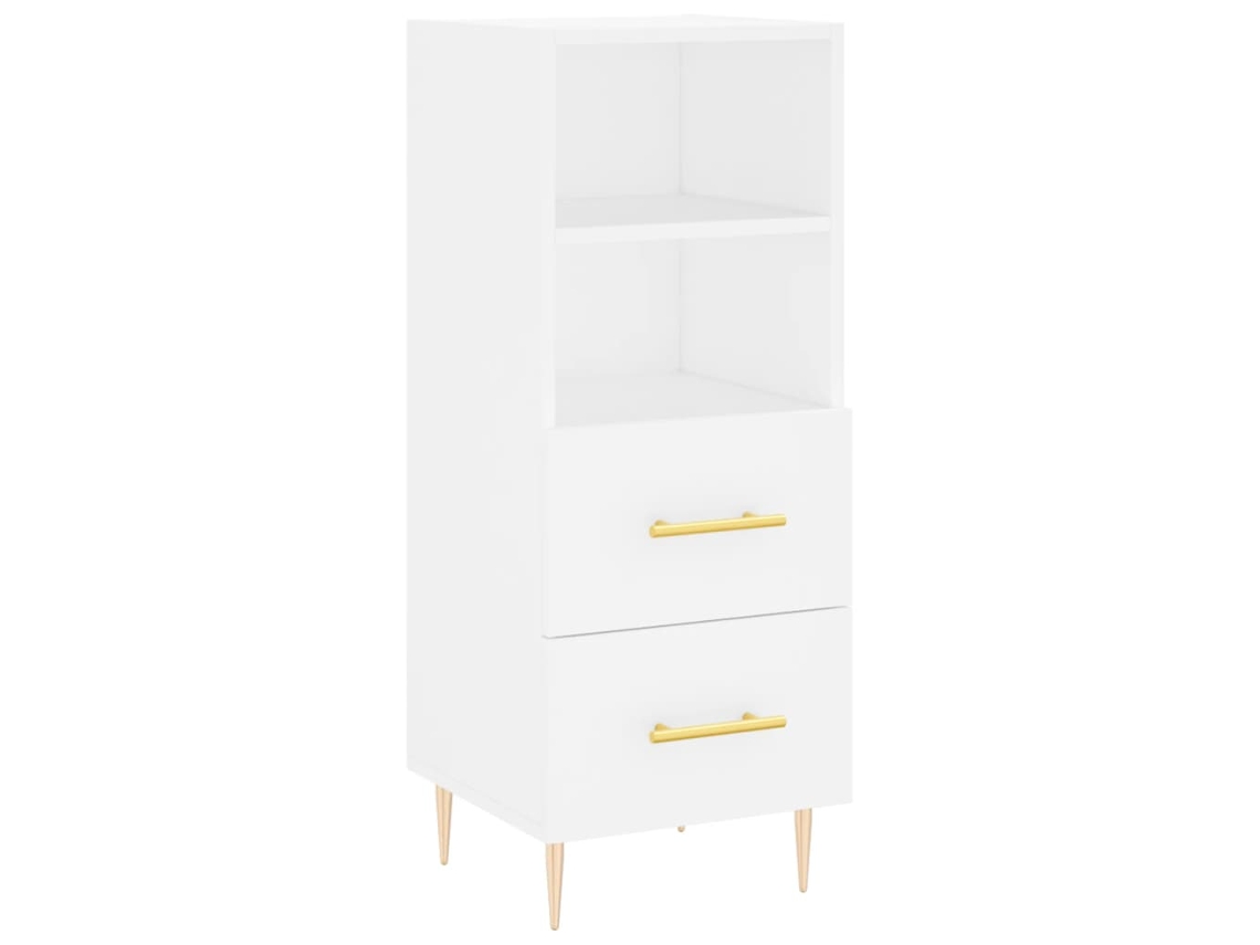Maison Exclusive - Aparador Madera De Ingeniería Blanco 34,5x34x90 Cm