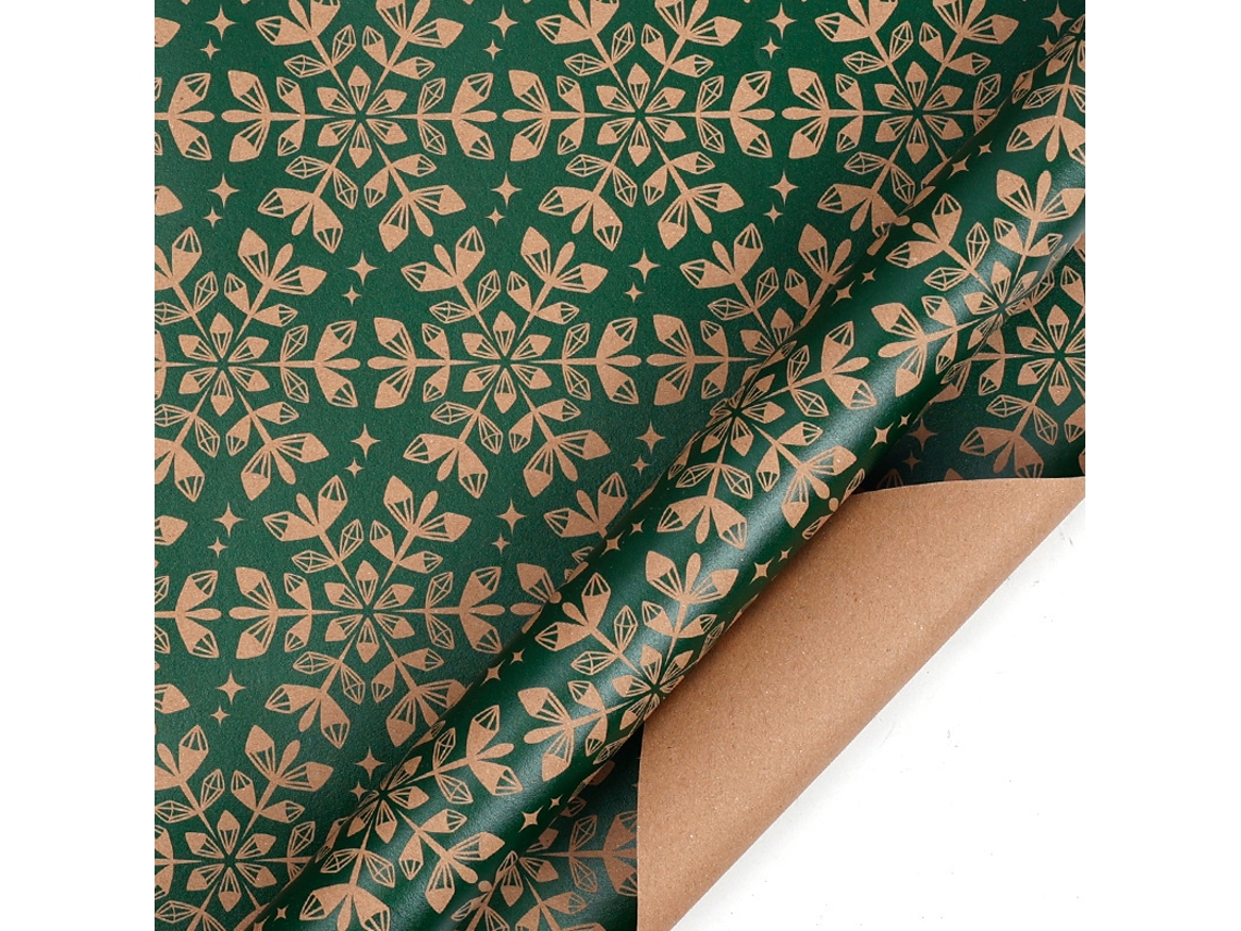 Papel de regalo navideño Eifson, 4 hojas, ideal para las fiestas de invierno, 70 x 50 cm (10 unidades)