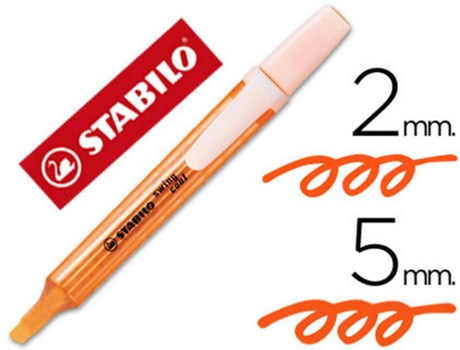 Marcador Stabilo Marcador Fluorescente Swing Cool Laranja