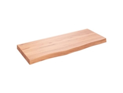 Estante pared madera roble tratada marrón claro VIDAXL (100x40x(2-6) cm)
