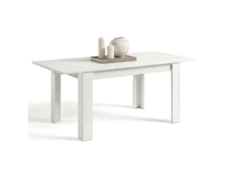 Mesa De Comedor Extensible 123-173x75 Cm Sira Blanco Artik (blanco Mate) 123 X 78 X 75 Cm