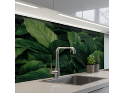 Salpicaderos De Cocina Naturaleza - Tropical - Hojas - Verde 100x60 Cm