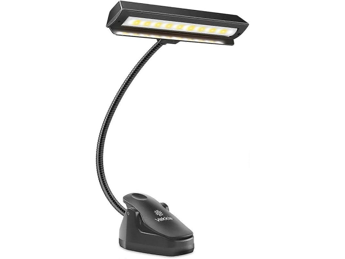 Luz Para Música Con 19 Led, 9 Niveles De Brillo, Recargable, Clip Para Pianos Y Partituras