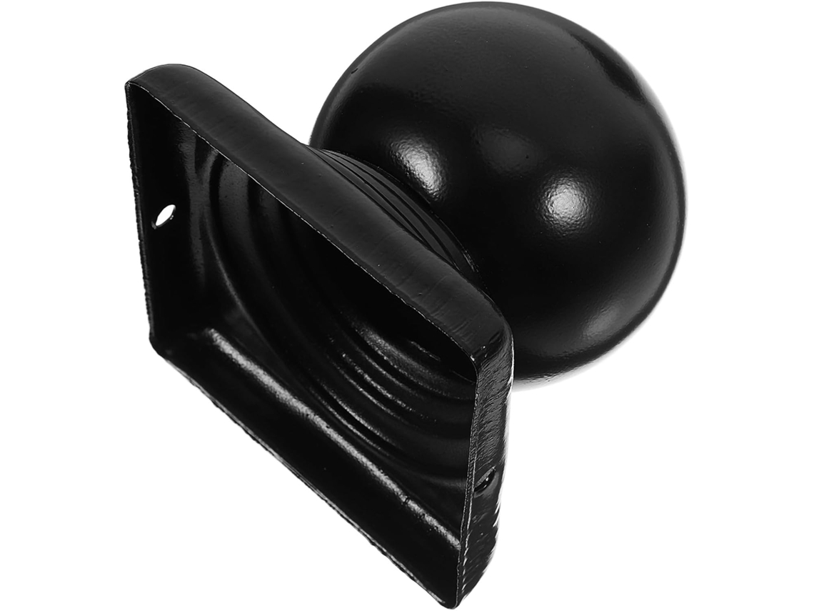 80 Tapas De Metal Negro Para Postes De Cerca, Cuadradas, Tapas Decorativas Para Los Extremos.