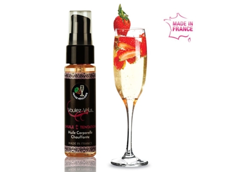 Aceite VOULEZ-VOUS Calentamiento del Cuerpo Cava Con Fresas (35 ml)